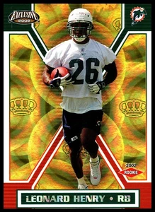 2002 Pacific Exclusive Gold Leonard Henry #89 Rookie RC - Bild 1 von 3