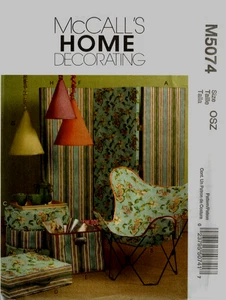 2006 Home Decor Kissen Stuhlbezug Lampe Schnittmuster McCall's 5074 Neu OVP - Bild 1 von 2