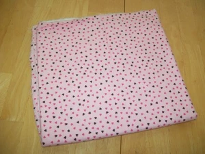 New JoAnn Fabrics Pink Teeny Tiny Hearts Flannel Fabric Materials 1 yard & 8" - Picture 1 of 6