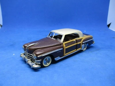 1987 Franklin Mint 1/43 1950 Chrysler Town & Country in Brown - Image 1 of 2