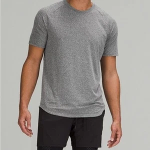 Camicia Lululemon Drysense manica corta grigio erica taglia L Activewear - Foto 1 di 9
