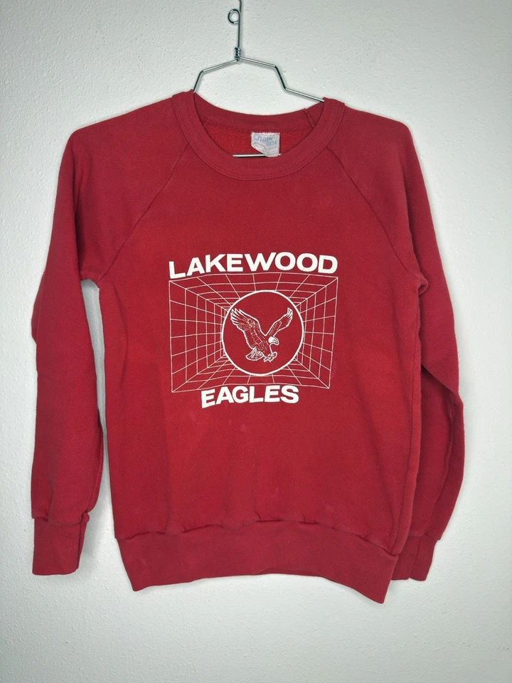 Sudadera Vintage Chalk Line Reglan Lakewood Eagles Cuello Redondo Talla L Niños Foto 1 de 4