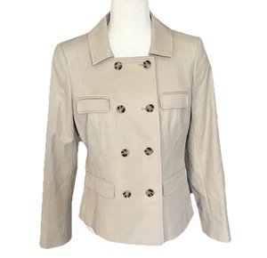 Banana Republic Women’s Beige Double-Breasted Blazer Jacket Size 10 work office - Picture 1 of 11