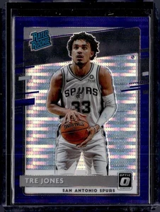 Tre Jones 2020-21 Donruss Optic #188 Purple Pulsar San Antonio Spurs - Picture 1 of 2