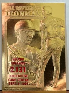 Cal Ripken 1995 Bleachers 23KT GOLD Card M35 - Picture 1 of 1