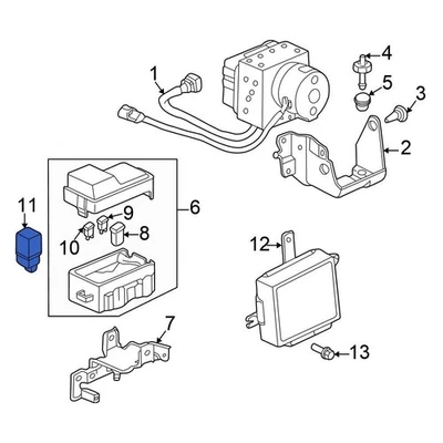 For Honda Civic 1996-2000 Honda 39792SP0014 ABS Modulator Relay Foto 1 de 2