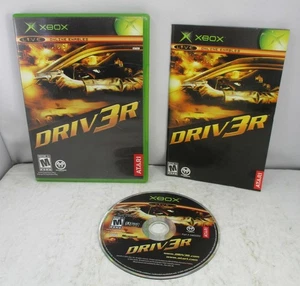 2004 Atari Driv3r Xbox Disc with Case & Manual - Tested - Picture 1 of 3