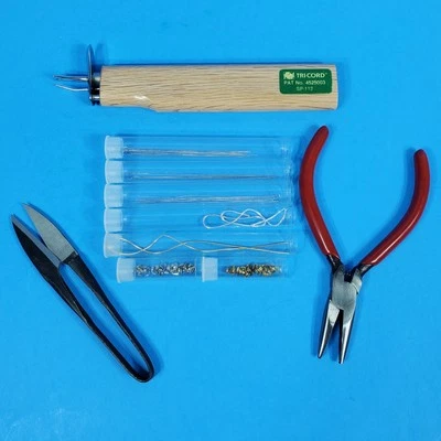 Tri-Cord Bead Stringing Knotting Tool # SP-112 With Extras See Photos EUC  - Image 1 of 4