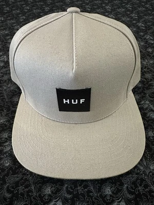 Sombrero HUF Snapback Logo Bronceado Billete Plano Ajustable Beige Excelente Estado. Foto 1 de 4