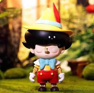 POP MART DIMOO WORLD The Monster DIMOO Pinocchio Yellow Red ABS PVC Figure Model - Picture 1 of 4