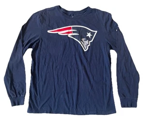 New England Patriots Nike Tee Navy Long Sleeve Shirt Men Large - Picture 1 of 6