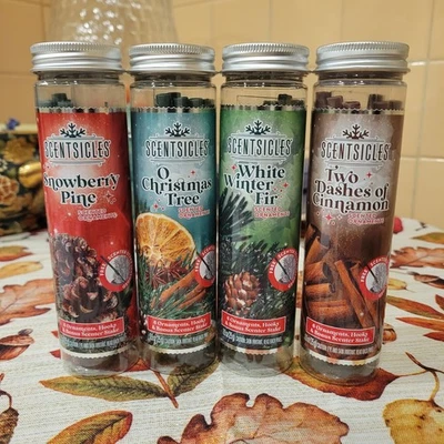 Scentsicles Scented Ornaments Spiced Pine Cones Scent 6 Count 4 Bottles 24 Total - Image 1 of 4