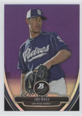 2013 Bowman Platinum Prospects Retail Chrome Purple Refractor Joe Ross #BPCP82 - Image 1 of 2