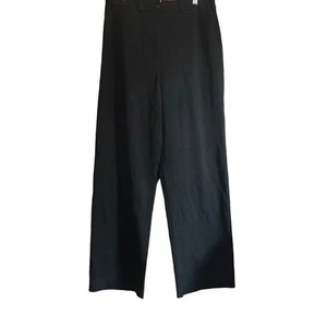 Pantalones de pierna ancha negros carrera negocios informales trabajo oficina pantalones - Imagen 1 de 5