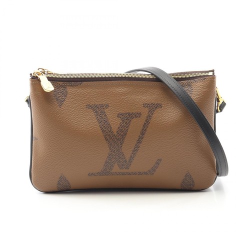 LOUIS VUITTON（LV） Borsa a tracolla Louis Vuitton Pochette doppia zip M69203 Monogram Marrone Gigante usata
