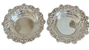 Juego de 2 platos de baratija de caramelo vintage de plata esterlina Amston #116 176 gramos - Imagen 1 de 7