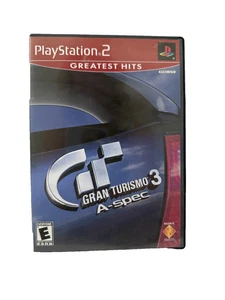 PS 2 GAME - PLAYSTATION 2 GREATEST HITS - GRAN TURISMO 3 A-SPEC  2001  CIB  USED - Picture 1 of 3