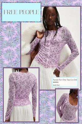 🪻¡NUEVO! Free People Twosie For One Top Set Talla XS Lila Combo HERMOSO Foto 1 de 4