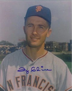 Autogramm 8x10 Ty Cline San Francisco Giants Outfielder 1967-68 Braves Reds - Bild 1 von 1