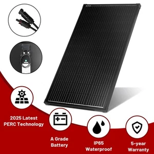 VoltX 100W Solar Panel 12v Mono Fixed PERC Tech Camping Power Battery Charging - Picture 1 of 12