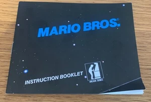 Mario Bros Arcade Black Box Blue Version Nintendo NES Instruction Manual Only - Picture 1 of 2