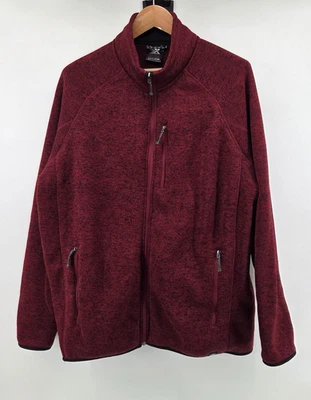 ZeroXposur Fleece Zip Up Jacket Women's Plus XXL Maroon Black Warm Winter Layers - Image 1 of 4