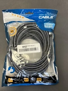 High Quality Cable 1.5m USB-c To USB-B High Speed Braided Cable - 24K Gold Plate - Picture 1 of 2