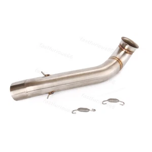 50.8MM Exhaust Mid Link Pipe Steel Connect Tube Modified For Duke 690 2012-2018 - Picture 1 of 6