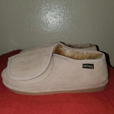 NWT Old Friend Step In Unisex Leather  Adjustable Slipper Size 9/10 - Image 1 of 4