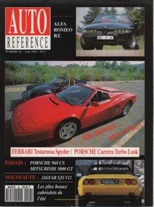 AUTO REFERENCE 26 TESTAROSSA SPYDER ALFA RZ MITSUBISHI 3000 GT JAGUAR XJ-S 6.0 - Imagen 1 de 2