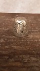 Vintage Mushroom Decorated Metal Thimble.