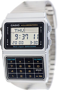 Reloj Nuevo Casio DBC-611-1D Hombre Databank Calculadora de 8 Dígitos 5 Alarma