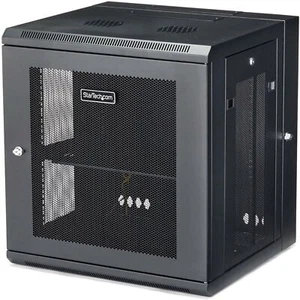 StarTech.com 4-Post 12U Wall Mount Network Cabinet with 1U Shelf, 19in Wall-M... - Picture 1 of 7