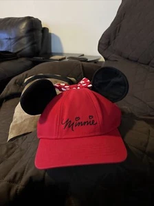 Minnie Mouse Mütze mit Ohren Baseballmütze Cap rot Disney verstellbar - Bild 1 von 4