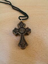 Small Wooden Armenian Cross Christianity Necklace Pendant Chain wood crucifix