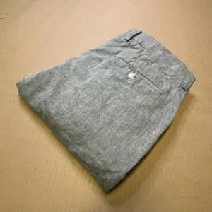 J.Crew Men's Ludlow Slim Fit Dress Pants 32x30 Gray Cotton Linen Blend Preppy - Picture 1 of 15