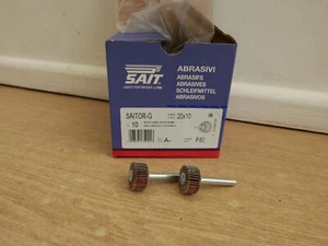 2 x SAIT FLAPWHEELS SAITOR G 20mm X 10mm 80 GRIT SANDING - Picture 1 of 1