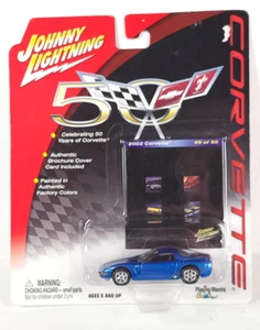 Johnny Lightning 50th Anniversary 2002 Corvette C5 Z06 blue - Picture 1 of 1