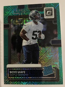 Boye Mafe 2022 donruss Optic Rated Rookie preview Green Mojo prizm Seahawks SP - Picture 1 of 2