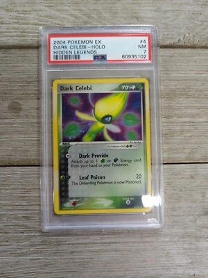 PSA 7 Graded Dark Celebi - Holo Hidden Legends 2004 Pokemon EX #4 - Image 1 of 2
