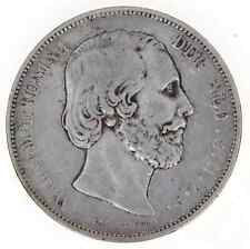 1872 Netherlands Willem III Silver 2.5 Gulden