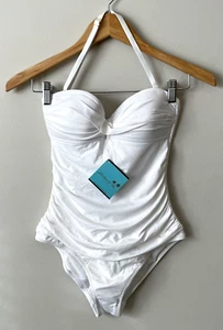 Letarte Swimsuit White Strapless Luxury One-Piece Size XS Bandeau New NWT $188 - Picture 1 of 12