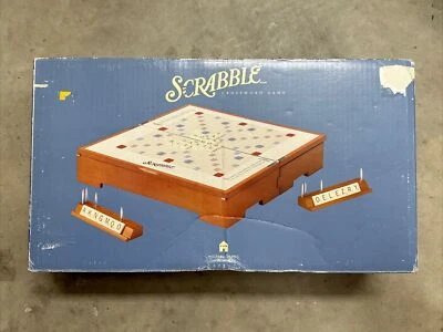 Michael Graves Design Scrabble Crossword Game By Hasbro 2003 Cherry Wood - Image 1 of 4