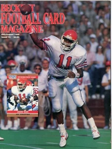 BECKETT Football Card Magazine #5 July/August 1990 Andre Ware / Lawrence Taylor - Picture 1 of 2