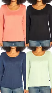 T-shirt da donna GAP morbida collo scoop manica lunga | taglia e colore a scelta - Foto 1 di 31