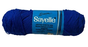 VTG Dawn Sayelle Dupont Orlon Acrylic 4ply Worsted Yarn 3.5oz #318 Royal Blue - Picture 1 of 2