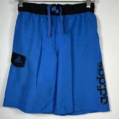 Adidas Swimsuit Shorts Trunks Size YM Youth Medium Blue Beach Pool Surf Swim.  K - Image 1 of 4