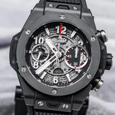 Hublot Big Bang Unico Black Magic 42 mm Matte Ceramic $24K MSRP 441.CI.1170.RX - Image 1 of 4