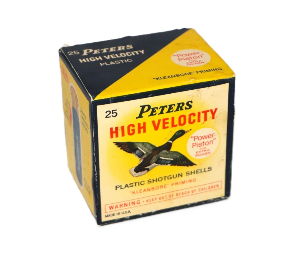 Peters High Velocity 28 Gauge Gauge 1 Pc Shotgun Shell Box - EMPTY - Image 1 of 3