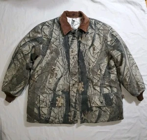 Vintage Walls Realtree Woodland Snow Camo Reversible Puffer Jacket Men’s XL - Picture 1 of 18